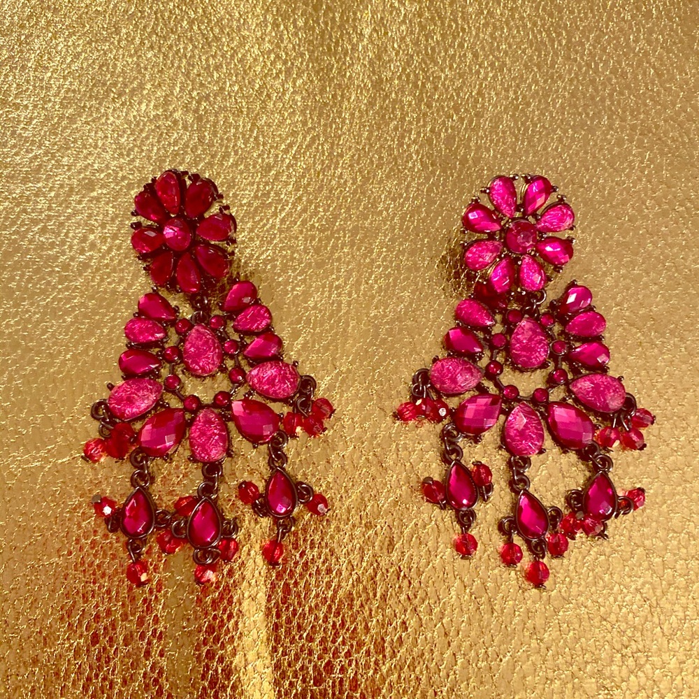 Beautiful Pink dangle earrings